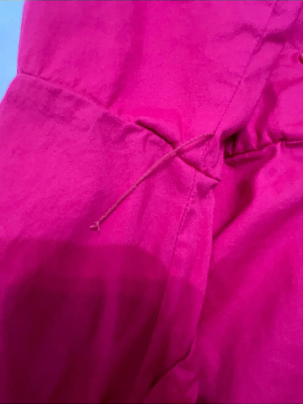 Torrid Fuchsia Pink Sleeveless Button Front Shirt Dress Belted Plus Size 4X - Picture 6 of 11